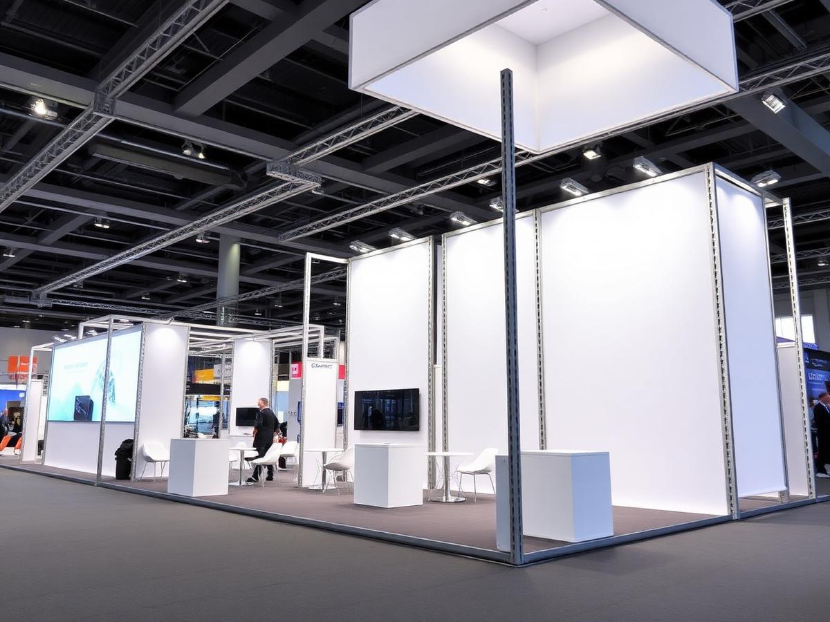 Vertex trade show booth design (placeholder photo)
